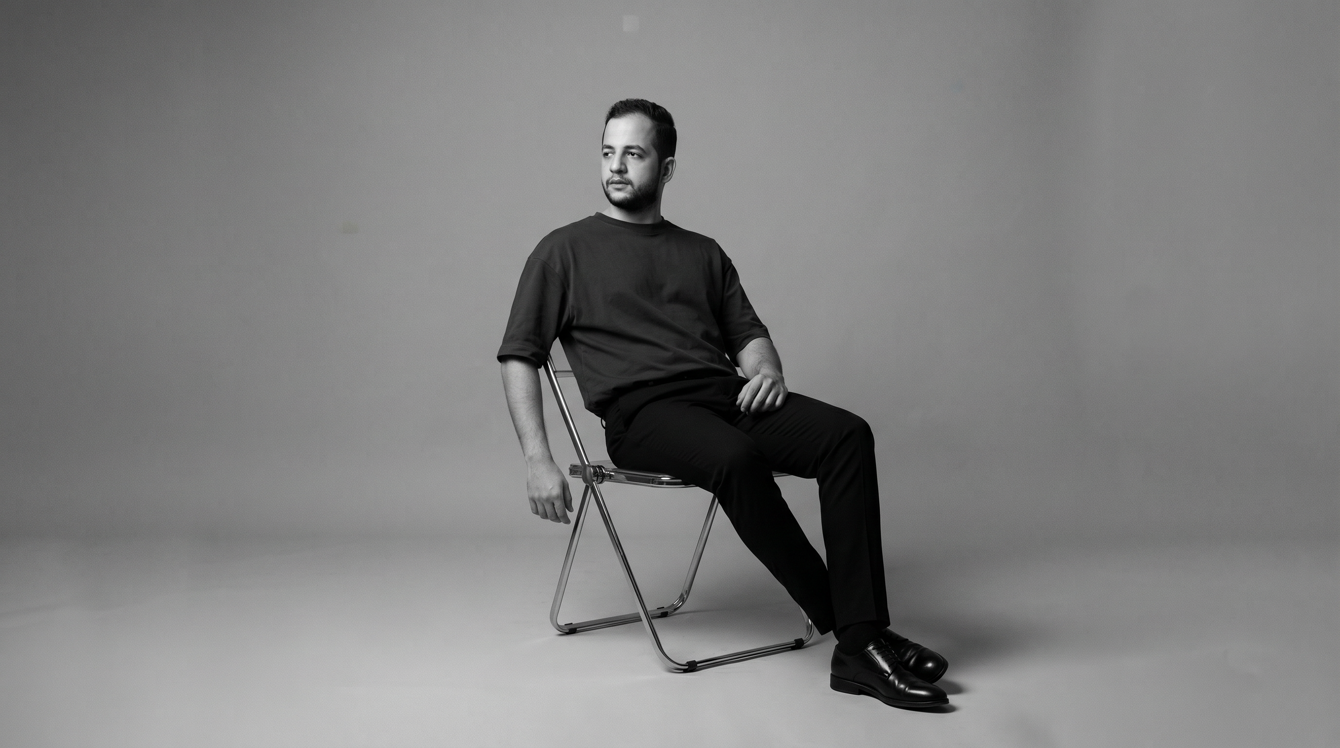 Islam Al-Saadawy seated in a studio